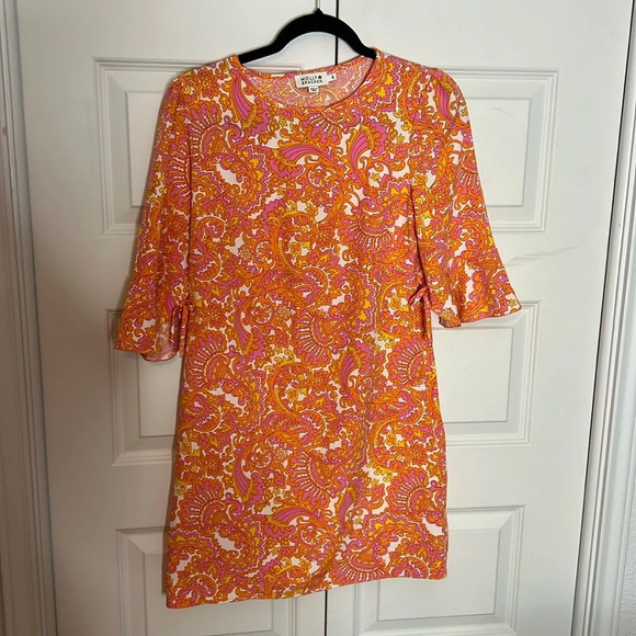 Dresses & Skirts - Molly Bracken Bright Pink Yellow and Orange Dress Size S​
